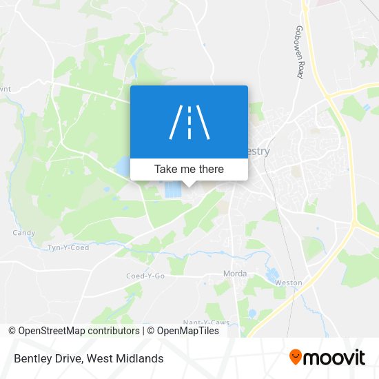 Bentley Drive map