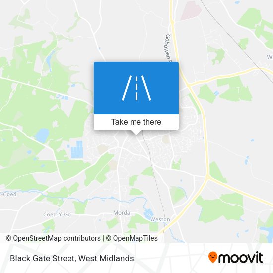 Black Gate Street map