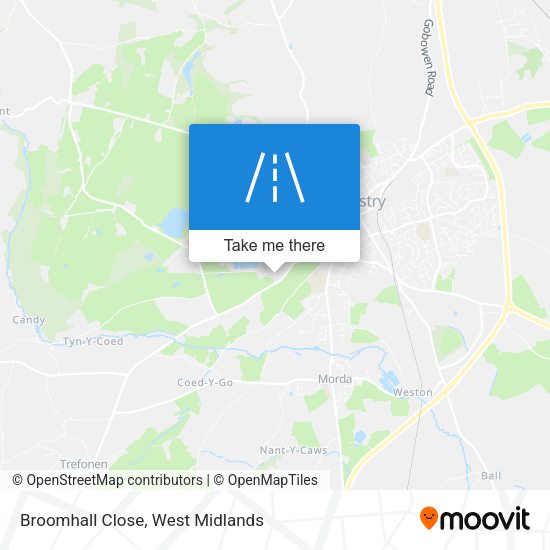Broomhall Close map