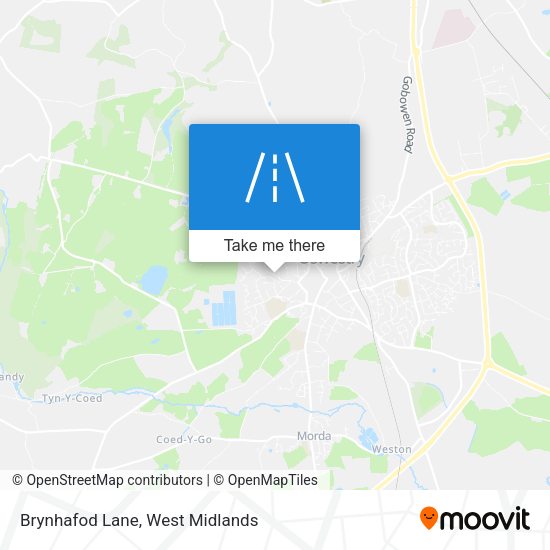 Brynhafod Lane map