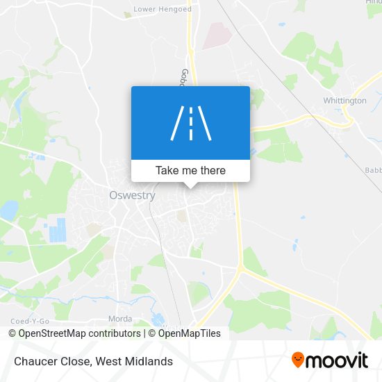 Chaucer Close map