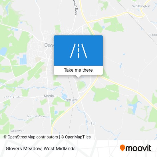 Glovers Meadow map