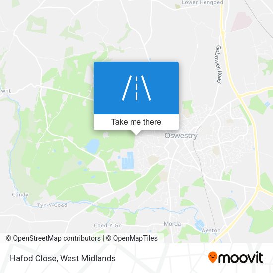 Hafod Close map