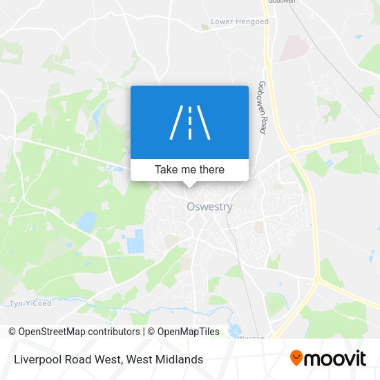 Liverpool Road West map