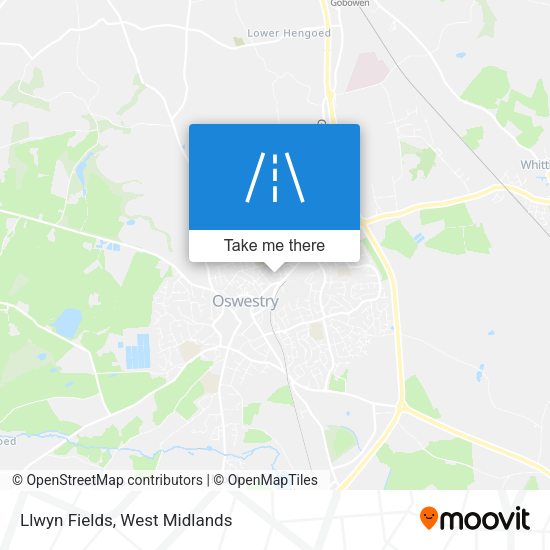 Llwyn Fields map