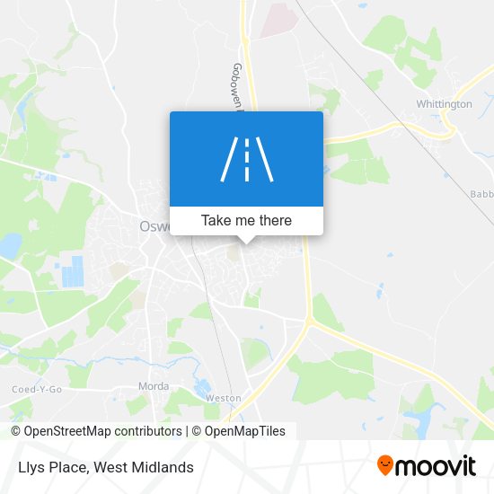 Llys Place map