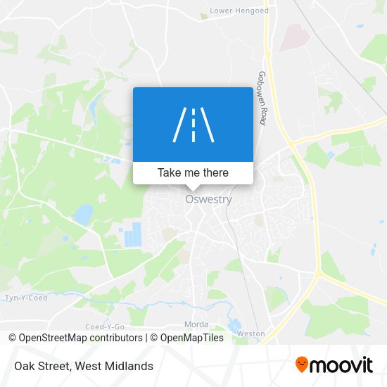 Oak Street map