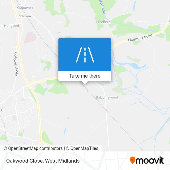 Oakwood Close map