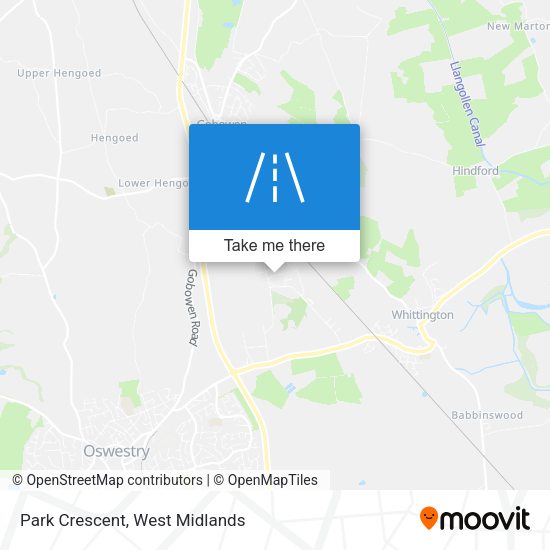 Park Crescent map