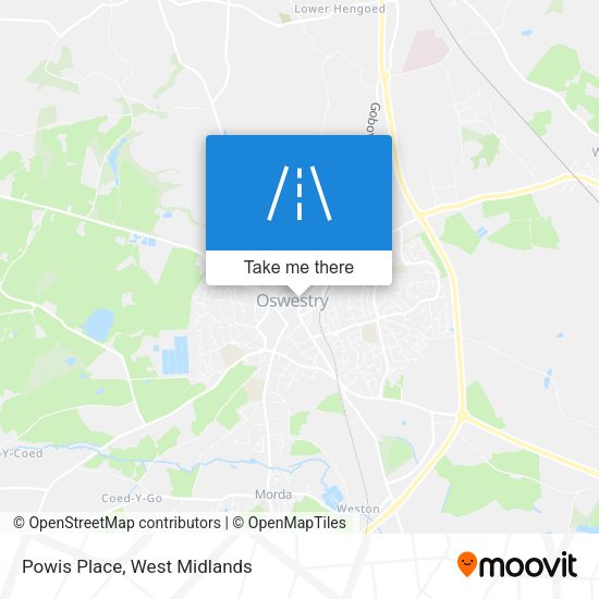Powis Place map