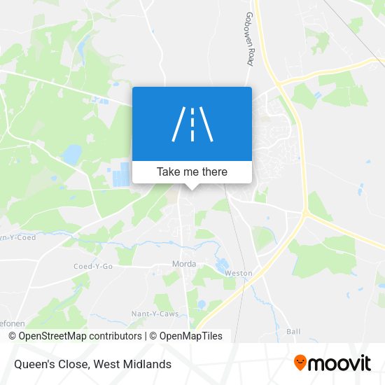 Queen's Close map