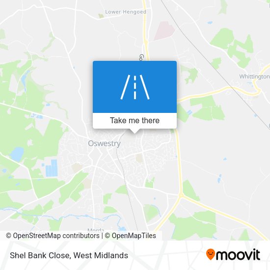 Shel Bank Close map