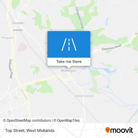 Top Street map