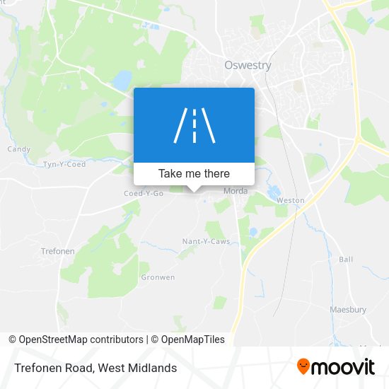 Trefonen Road map