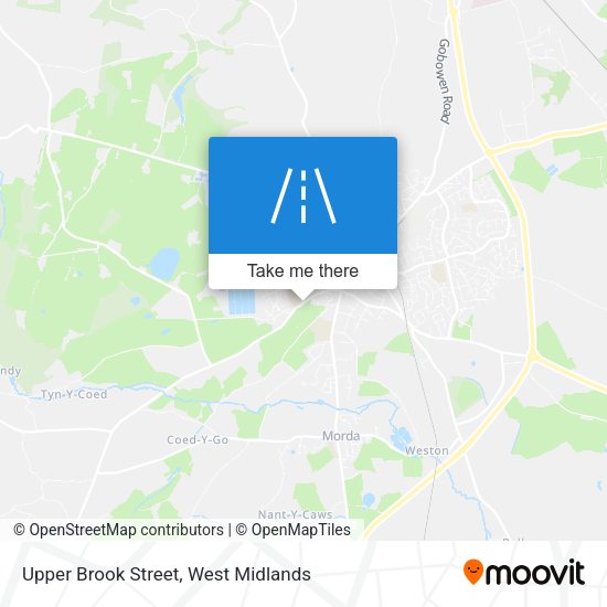 Upper Brook Street map