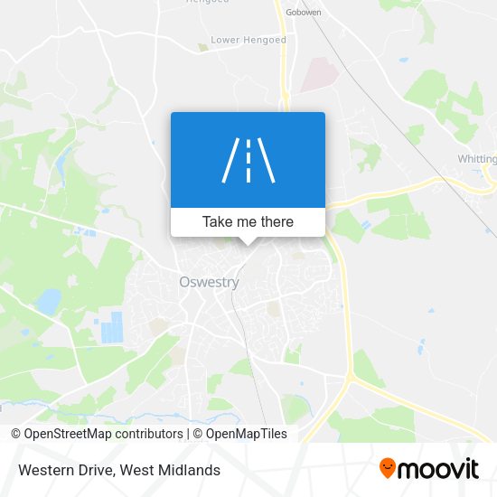 Western Drive map