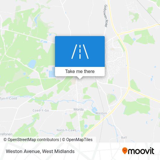Weston Avenue map