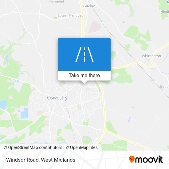 Windsor Road map
