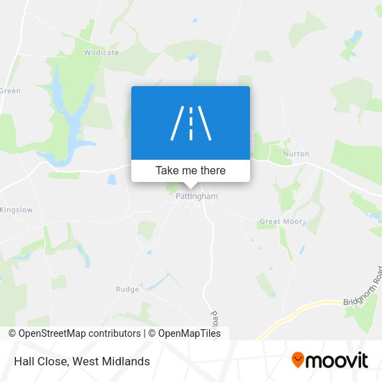 Hall Close map
