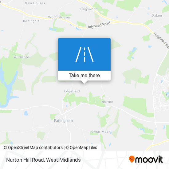Nurton Hill Road map