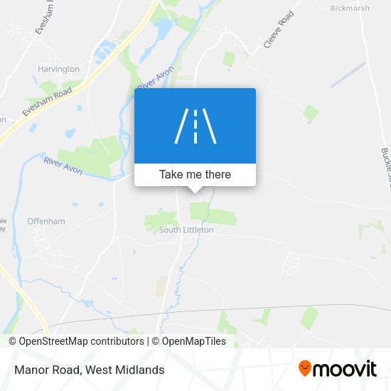Manor Road map
