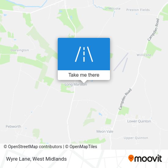 Wyre Lane map
