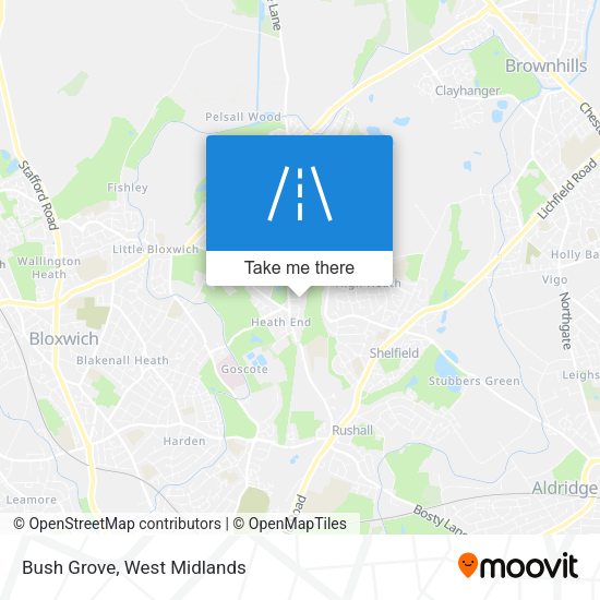 Bush Grove map