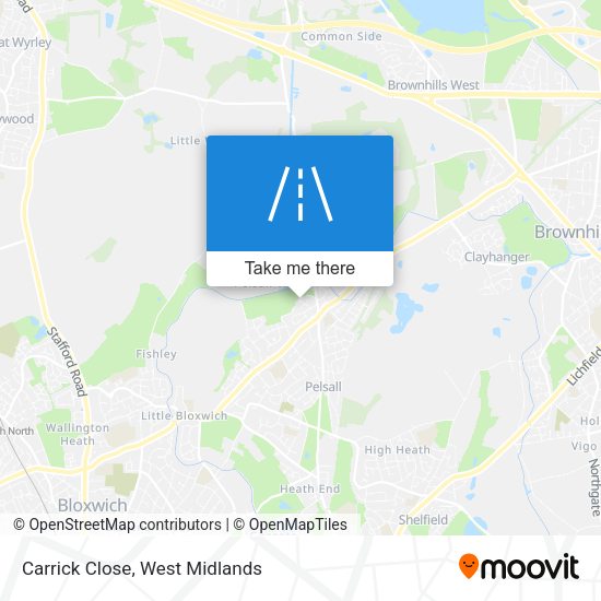 Carrick Close map
