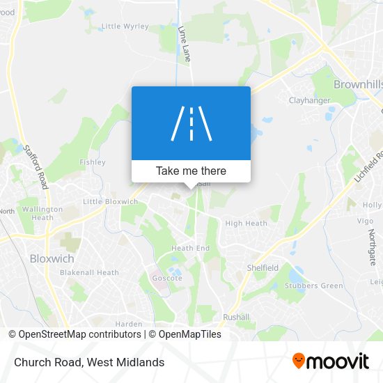 Church Road map