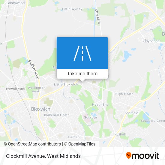 Clockmill Avenue map