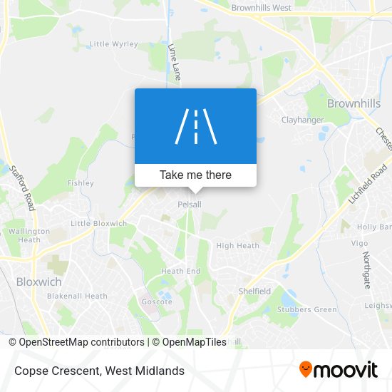 Copse Crescent map