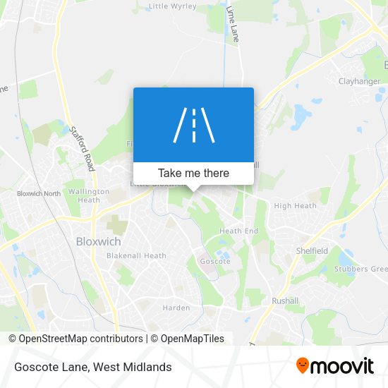 Goscote Lane map