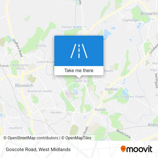Goscote Road map