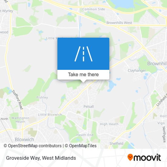 Groveside Way map