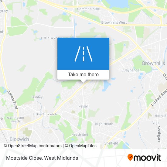 Moatside Close map