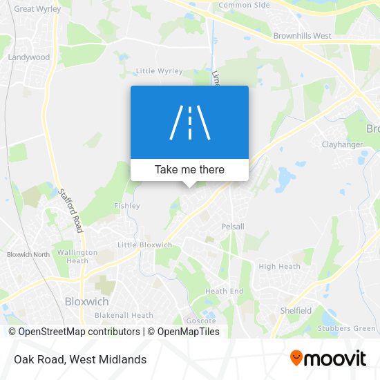 Oak Road map