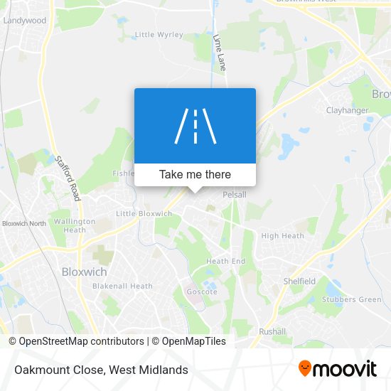 Oakmount Close map