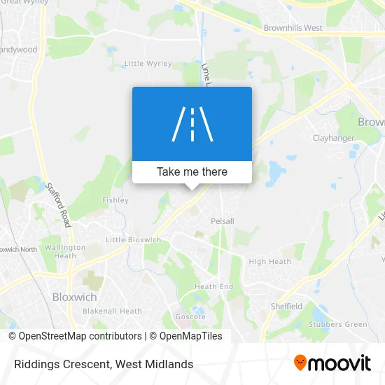Riddings Crescent map