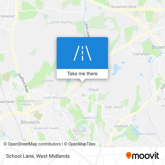 School Lane map
