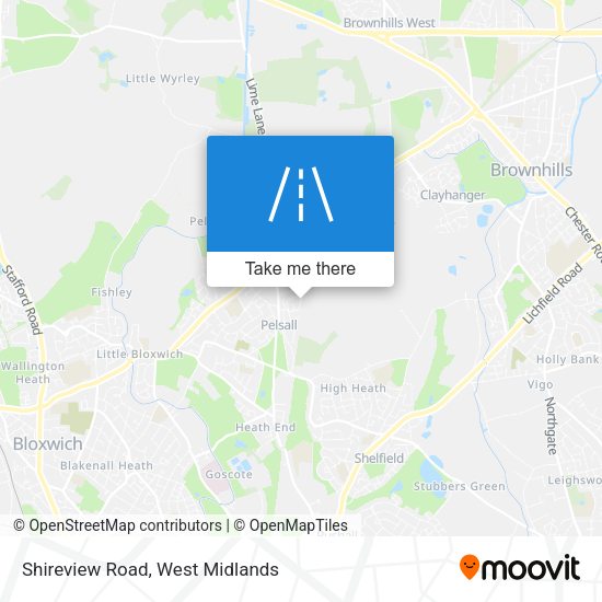 Shireview Road map