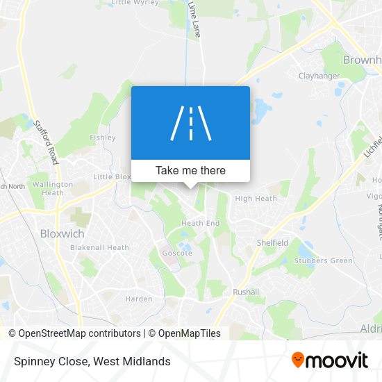 Spinney Close map