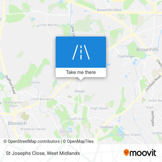 St Josephs Close map