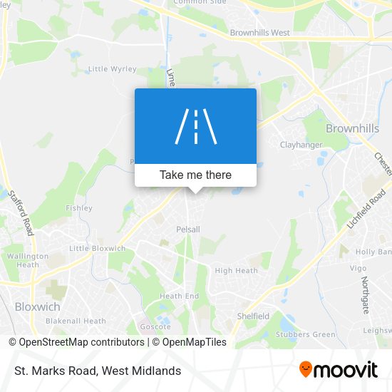 St. Marks Road map
