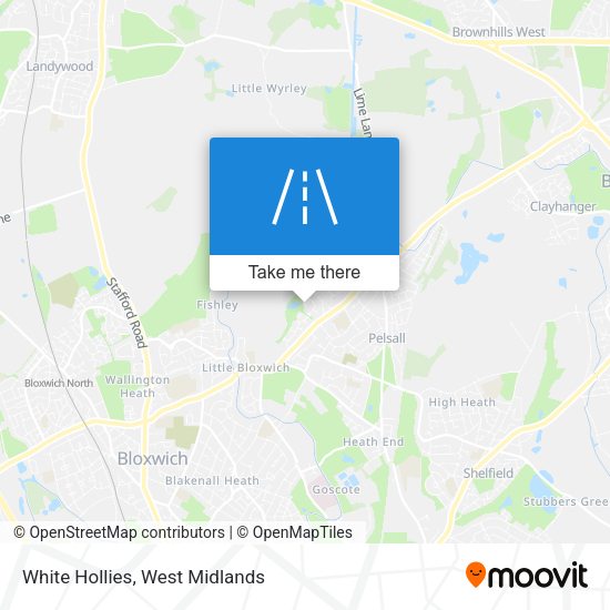 White Hollies map