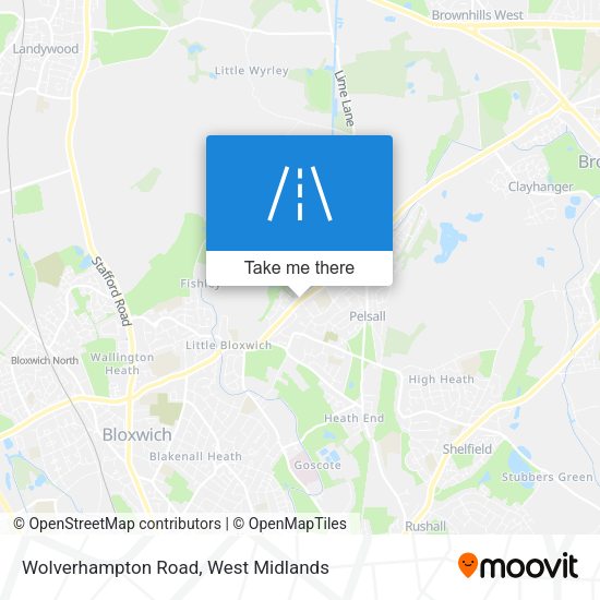 Wolverhampton Road map