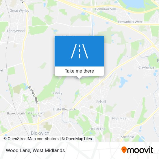 Wood Lane map