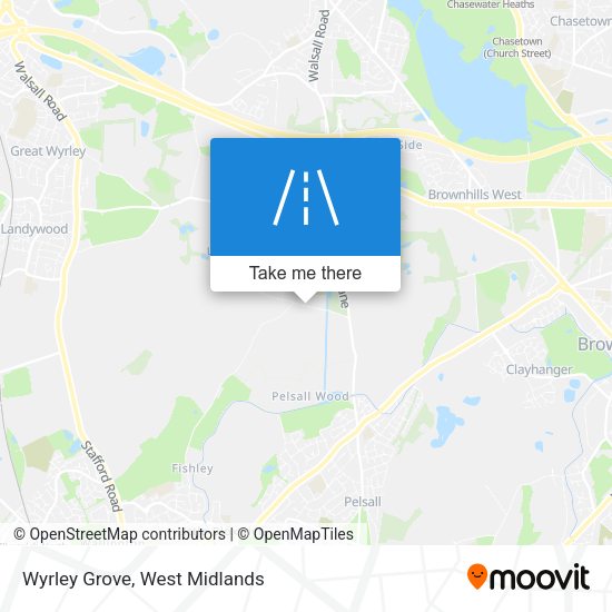 Wyrley Grove map