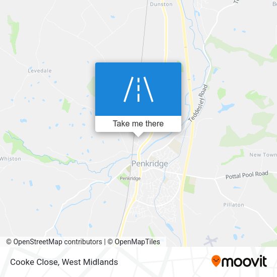 Cooke Close map