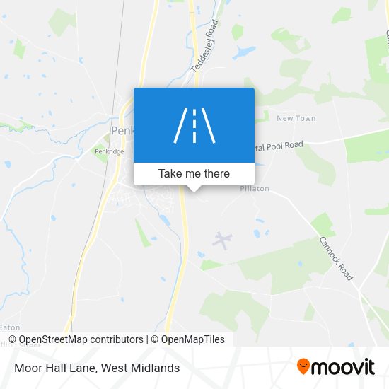 Moor Hall Lane map
