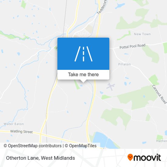 Otherton Lane map